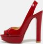 Christian Louboutin Pre-owned Leather sandals Red Dames - Thumbnail 2
