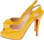 Christian Louboutin Pre-owned Leather sandals Yellow Dames - Thumbnail 3