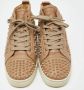 Christian Louboutin Pre-owned Leather sneakers Beige Dames - Thumbnail 3