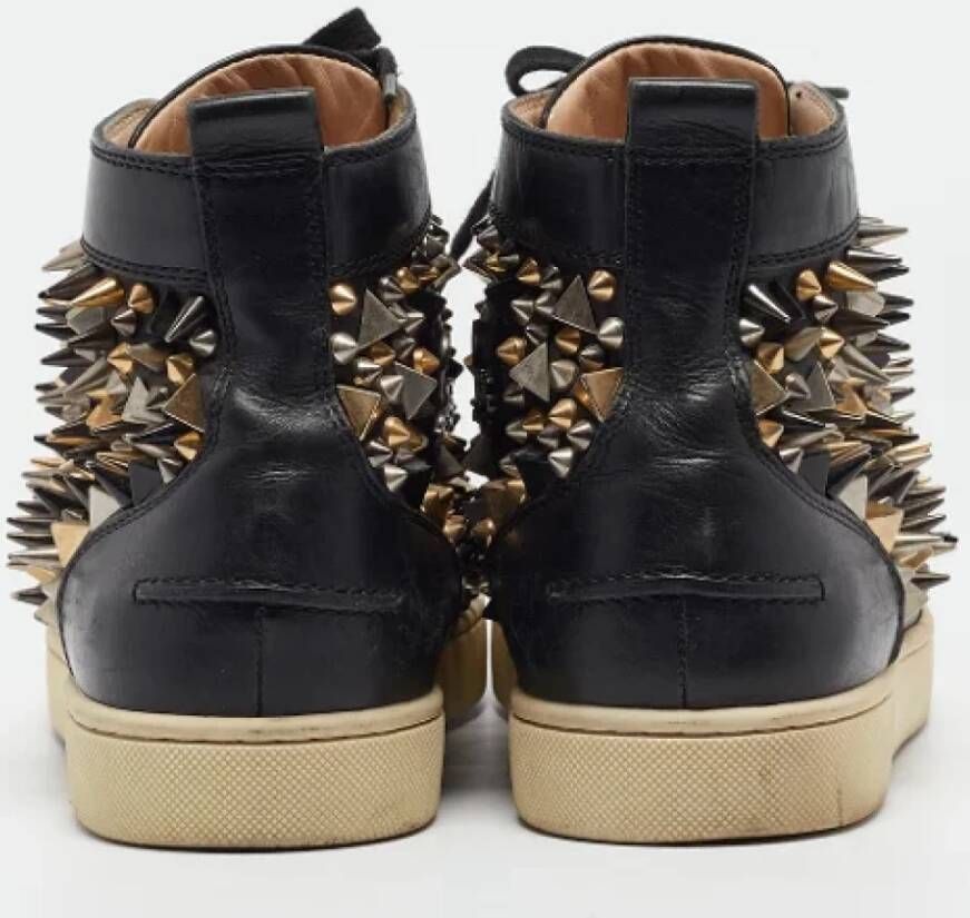 Christian Louboutin Pre-owned Leather sneakers Black Dames