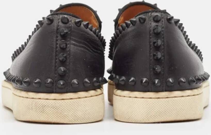 Christian Louboutin Pre-owned Leather sneakers Black Dames