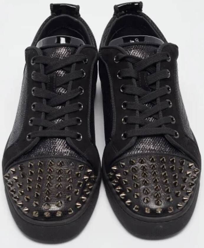 Christian Louboutin Pre-owned Leather sneakers Black Heren