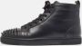 Christian Louboutin Pre-owned Leather sneakers Black Heren - Thumbnail 2