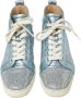 Christian Louboutin Pre-owned Leather sneakers Blue Dames - Thumbnail 2