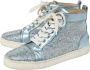 Christian Louboutin Pre-owned Leather sneakers Blue Dames - Thumbnail 3
