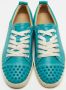 Christian Louboutin Pre-owned Leather sneakers Blue Dames - Thumbnail 3