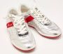 Christian Louboutin Pre-owned Leather sneakers Gray Dames - Thumbnail 4