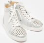 Christian Louboutin Pre-owned Leather sneakers Gray Dames - Thumbnail 4