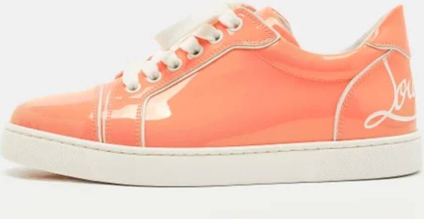 Christian Louboutin Pre-owned Leather sneakers Pink Dames