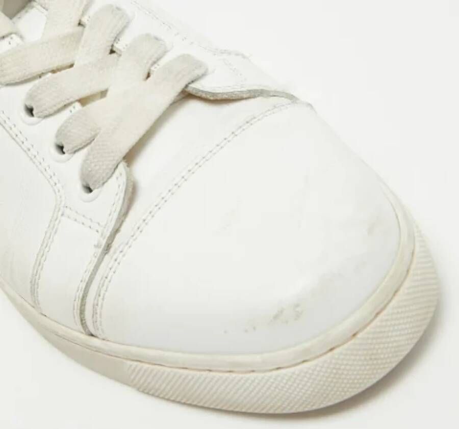 Christian Louboutin Pre-owned Leather sneakers White Dames