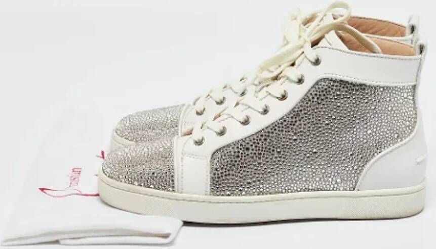 Christian Louboutin Pre-owned Leather sneakers White Dames