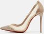 Christian Louboutin Pre-owned Mesh heels Beige Dames - Thumbnail 2