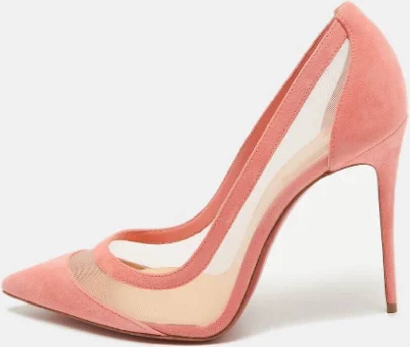 Christian Louboutin Pre-owned Mesh heels Pink Dames