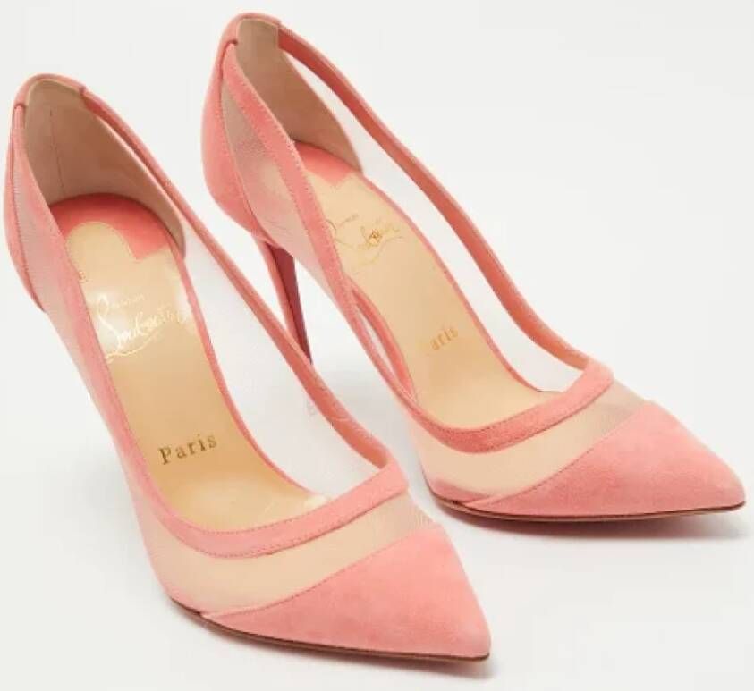 Christian Louboutin Pre-owned Mesh heels Pink Dames