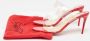 Christian Louboutin Pre-owned Plastic sandals Red Dames - Thumbnail 9