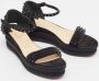 Christian Louboutin Pre-owned Raffia sandals Black Dames - Thumbnail 4