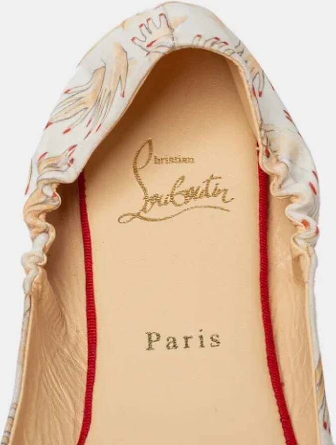 Christian Louboutin Pre-owned Satin flats Multicolor Dames
