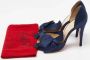Christian Louboutin Pre-owned Satin heels Blue Dames - Thumbnail 9