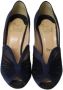Christian Louboutin Pre-owned Satin heels Blue Dames - Thumbnail 2