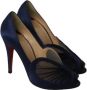 Christian Louboutin Pre-owned Satin heels Blue Dames - Thumbnail 3