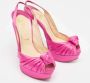 Christian Louboutin Pre-owned Satin heels Pink Dames - Thumbnail 4