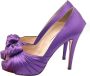 Christian Louboutin Pre-owned Satin heels Purple Dames - Thumbnail 4