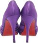 Christian Louboutin Pre-owned Satin heels Purple Dames - Thumbnail 5