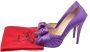 Christian Louboutin Pre-owned Satin heels Purple Dames - Thumbnail 8