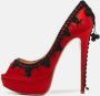 Christian Louboutin Pre-owned Satin heels Red Dames - Thumbnail 2