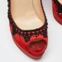 Christian Louboutin Pre-owned Satin heels Red Dames - Thumbnail 8