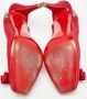 Christian Louboutin Pre-owned Satin heels Red Dames - Thumbnail 6