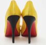 Christian Louboutin Pre-owned Satin heels Yellow Dames - Thumbnail 5