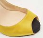Christian Louboutin Pre-owned Satin heels Yellow Dames - Thumbnail 7