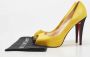 Christian Louboutin Pre-owned Satin heels Yellow Dames - Thumbnail 9