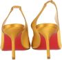 Christian Louboutin Pre-owned Satin heels Yellow Dames - Thumbnail 4