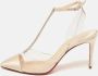 Christian Louboutin Pre-owned Satin sandals Beige Dames - Thumbnail 2
