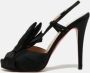 Christian Louboutin Pre-owned Satin sandals Black Dames - Thumbnail 2