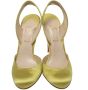 Christian Louboutin Pre-owned Satin sandals Yellow Dames - Thumbnail 2