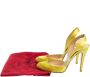 Christian Louboutin Pre-owned Satin sandals Yellow Dames - Thumbnail 7