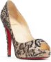 Christian Louboutin Pre-owned Silk heels Beige Dames - Thumbnail 2