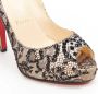 Christian Louboutin Pre-owned Silk heels Beige Dames - Thumbnail 8