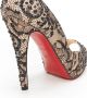 Christian Louboutin Pre-owned Silk heels Beige Dames - Thumbnail 9