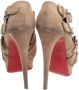 Christian Louboutin Pre-owned Suede boots Beige Dames - Thumbnail 4