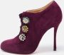 Christian Louboutin Pre-owned Suede boots Purple Dames - Thumbnail 2