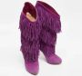 Christian Louboutin Pre-owned Suede boots Purple Dames - Thumbnail 4