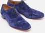Christian Louboutin Pre-owned Suede flats Blue Heren - Thumbnail 3