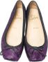 Christian Louboutin Pre-owned Suede flats Purple Dames - Thumbnail 2