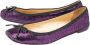 Christian Louboutin Pre-owned Suede flats Purple Dames - Thumbnail 3
