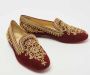 Christian Louboutin Pre-owned Suede flats Red Dames - Thumbnail 4