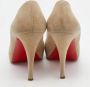 Christian Louboutin Pre-owned Suede heels Beige Dames - Thumbnail 5